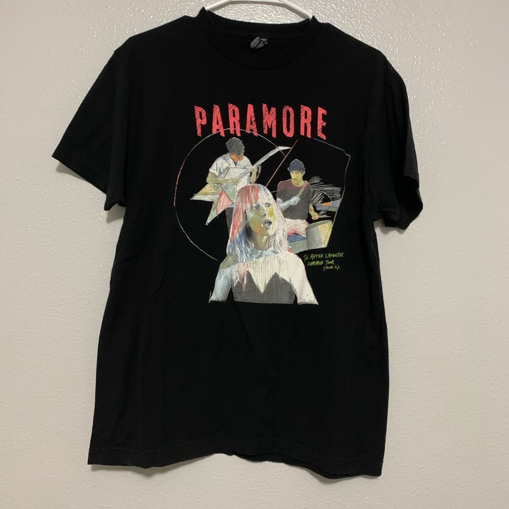 Paramore Black The After Laughter Summer Tour Tee